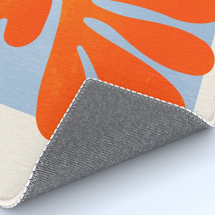 Red Coral Leaf: Matisse Paper Cutouts II Rug Gallery Image 4