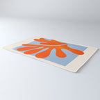 Red Coral Leaf: Matisse Paper Cutouts II Rug Gallery Image 3