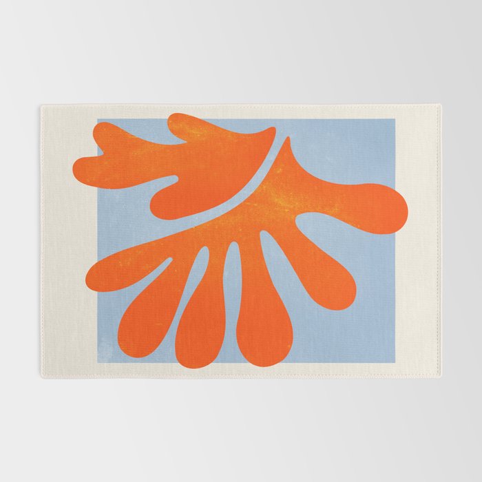 Red Coral Leaf: Matisse Paper Cutouts II Rug Gallery Image 2
