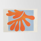 Red Coral Leaf: Matisse Paper Cutouts II Rug Gallery Image 2