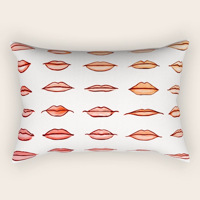 Lips II Rectangular Pillow Gallery Image 1