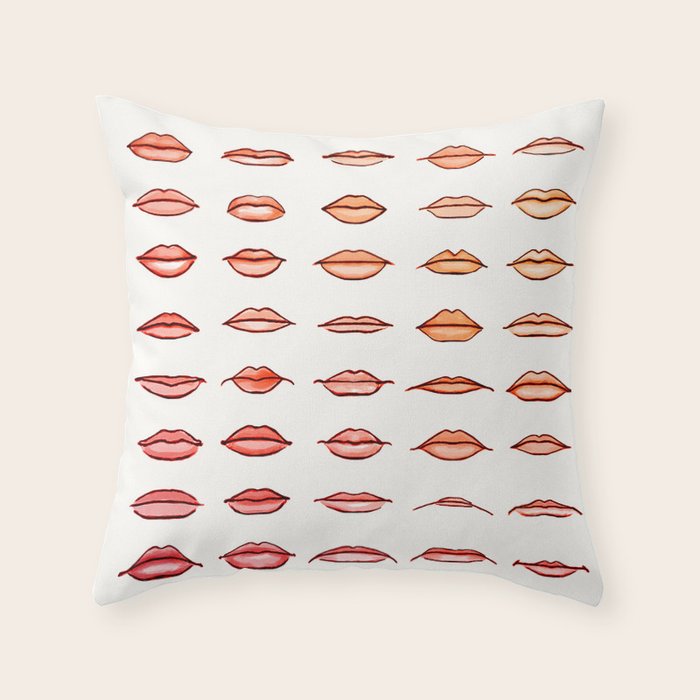 Lips II Throw Pillow Gallery Image 6