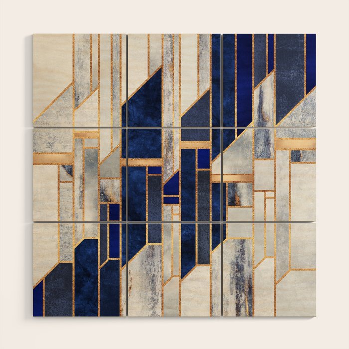 Blue Winter Sky Wood Wall Art Gallery Image 1
