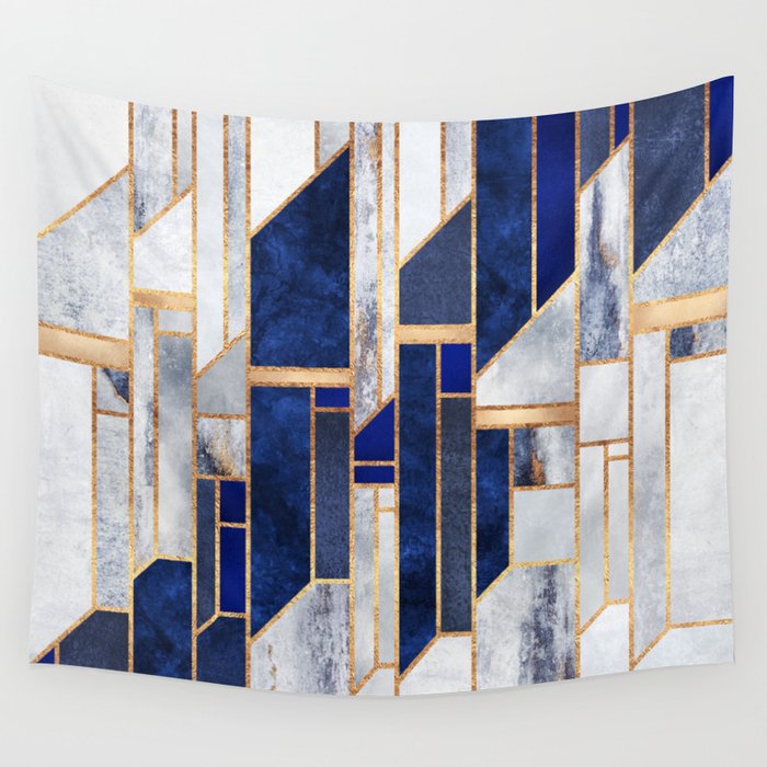 Blue Winter Sky Wall Tapestry Gallery Image 1
