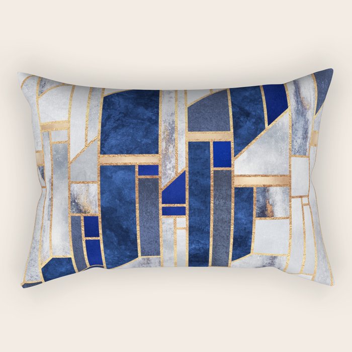 Blue Winter Sky Rectangular Pillow Gallery Image 2