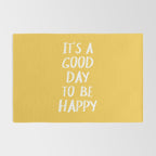 It's a Good Day to Be Happy - Yellow Rug Gallery Image 2