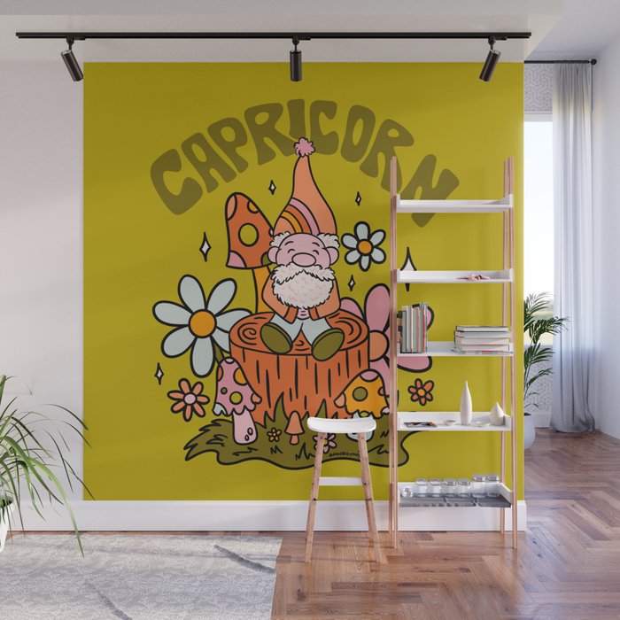 Capricorn Gnome Wall Mural Gallery Image 1