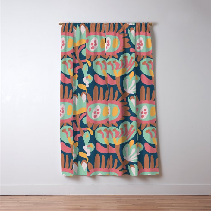Meadow with flowers Window Curtain Gallery Image 3