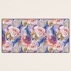 Dolphins in the roses A Desk Mat Gallery Image 3