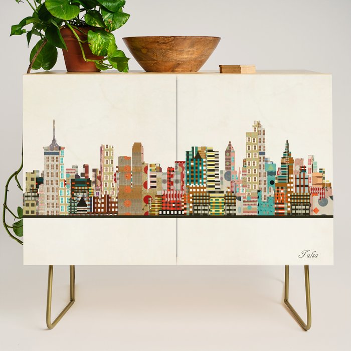 tulsa skyline Credenza Gallery Image 1