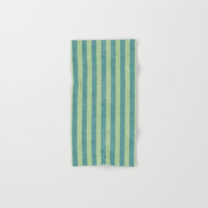 STRIPES - 005 - teal and green Bath Towel Gallery Image 1