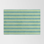 STRIPES - 005 - teal and green Rug Gallery Image 2