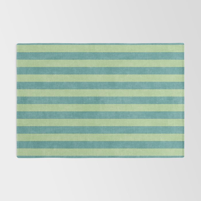 STRIPES - 005 - teal and green Rug Gallery Image 2