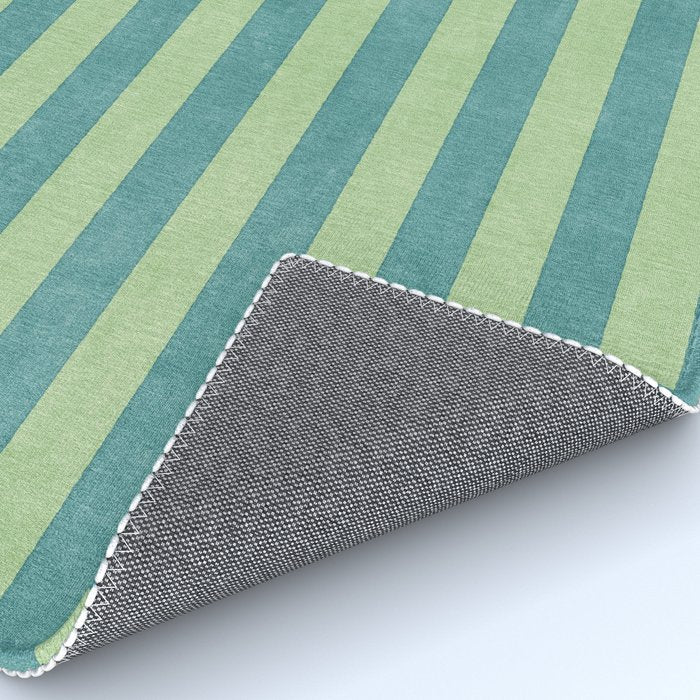 STRIPES - 005 - teal and green Rug Gallery Image 4