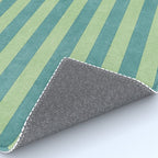 STRIPES - 005 - teal and green Rug Gallery Image 4
