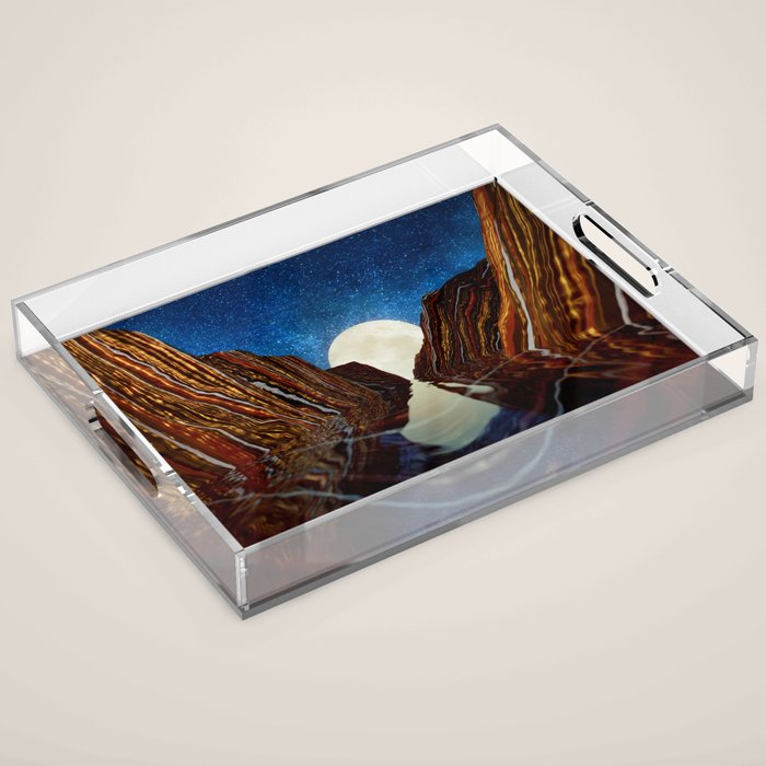 Moon Reflection Acrylic Tray Gallery Image 1