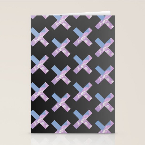 2010s era egirl x pattern Stationery Card Gallery Image 1