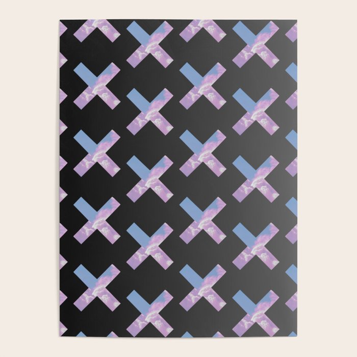2010s era egirl x pattern Poster Gallery Image 1