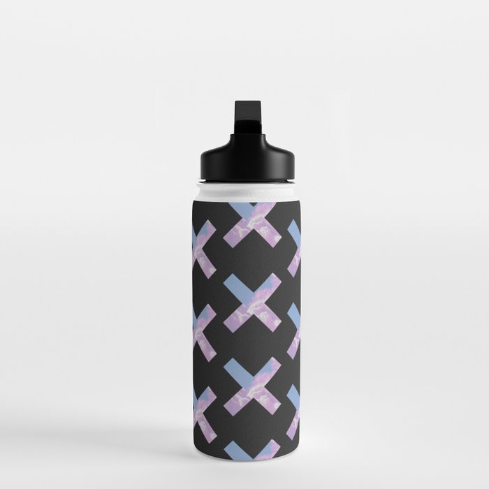 2010s era egirl x pattern Water Bottle Gallery Image 3