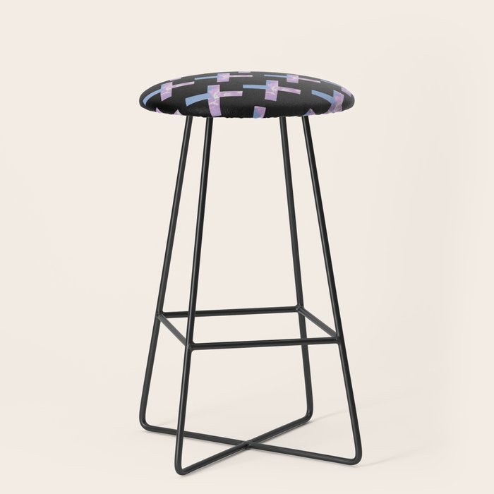 2010s era egirl x pattern Stool Gallery Image 1