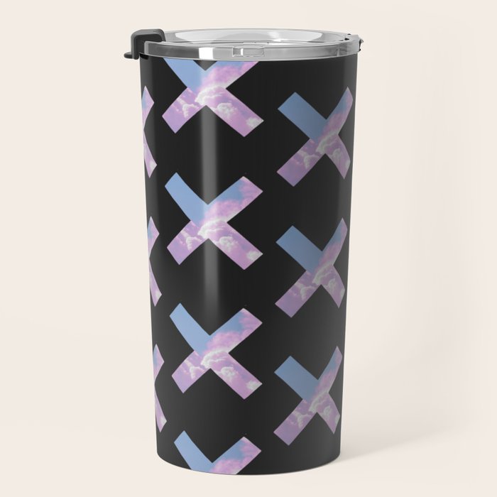 2010s era egirl x pattern Travel Mug Gallery Image 3