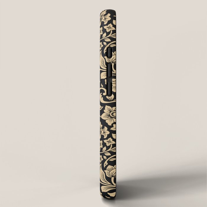 William Morris Style Art Nouveau Dark Floral iPhone Case Gallery Image 2