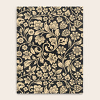 William Morris Style Art Nouveau Dark Floral Notebook Gallery Image 4