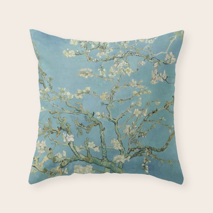 Almond Blossoms Throw Pillow Gallery Image 6