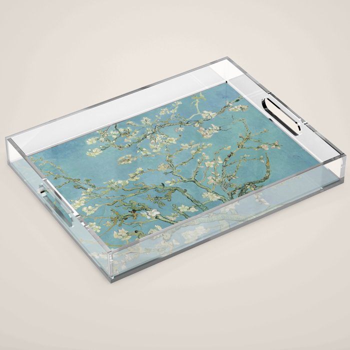 Almond Blossoms Acrylic Tray Gallery Image 1