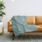 Almond Blossoms Throw Blanket Gallery Image 1