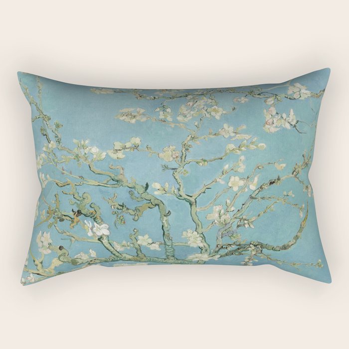 Almond Blossoms Rectangular Pillow Gallery Image 2