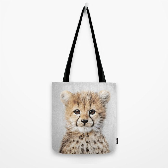 Baby Cheetah - Colorful Tote Bag Gallery Image 2