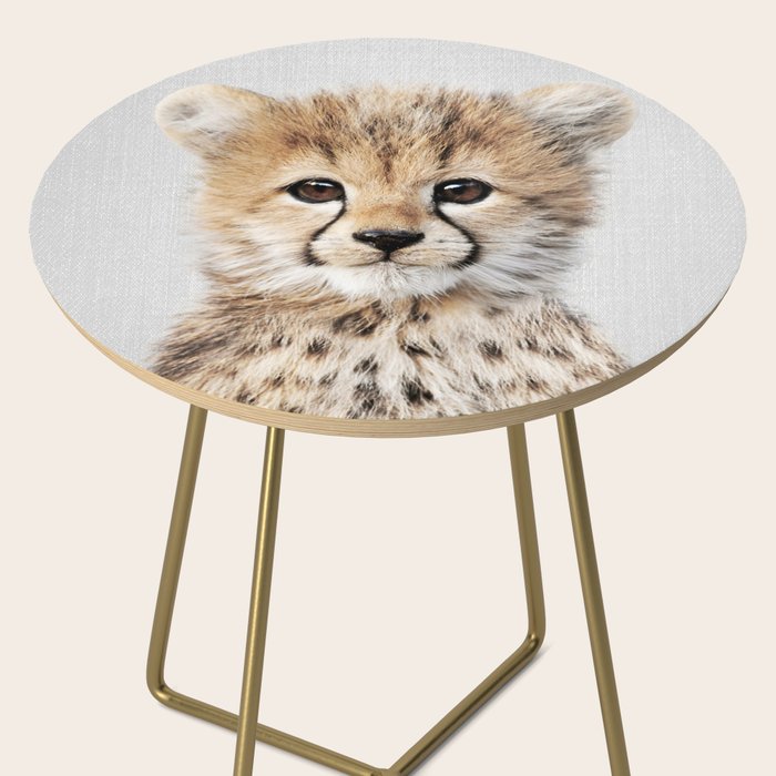 Baby Cheetah - Colorful Side Table Gallery Image 2