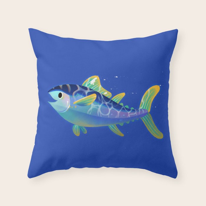 Atlantic Bluefin Tuna Throw Pillow Gallery Image 6