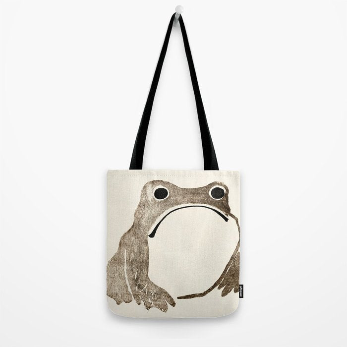 Unimpressed Frog Meika Gafu by Matsumoto Hoji 1814 - Frog Tote Bag Gallery Image 2