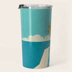 Mediterranean Balcony Orange Tree Travel Mug Gallery Image 3