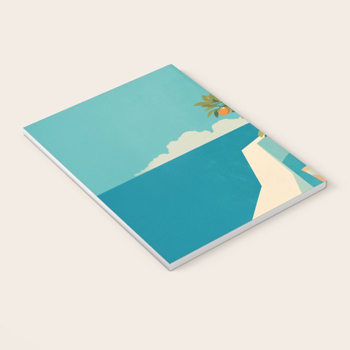 Mediterranean Balcony Orange Tree Notebook Gallery Image 3