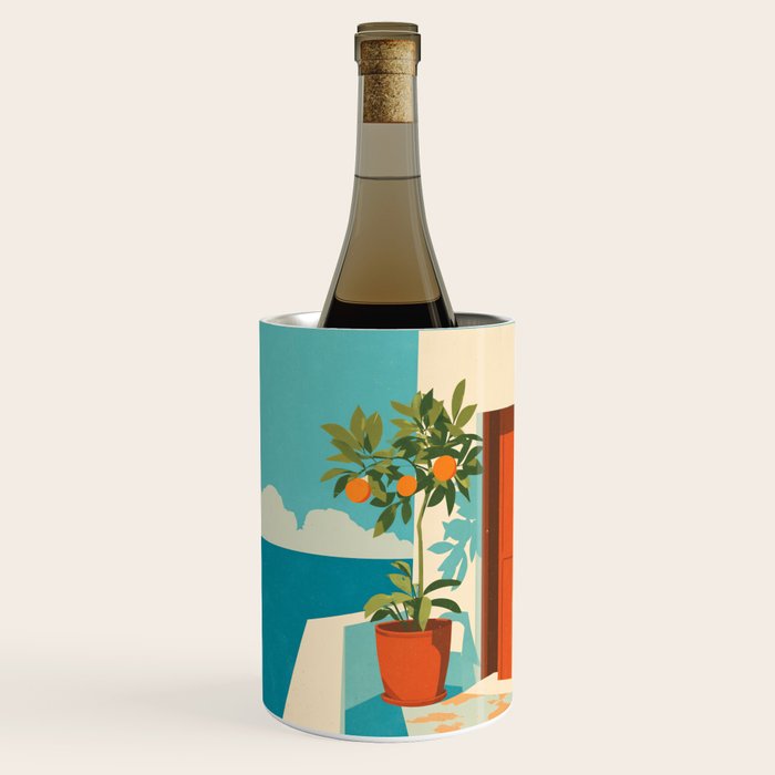Mediterranean Balcony Orange Tree Wine Chiller Gallery Image 1