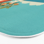 Mediterranean Balcony Orange Tree Bath Mat Gallery Image 3
