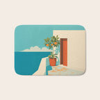 Mediterranean Balcony Orange Tree Bath Mat Gallery Image 1