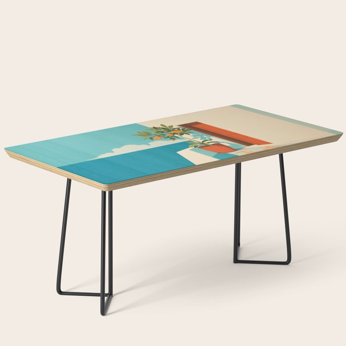 Mediterranean Balcony Orange Tree Coffee Table Gallery Image 1