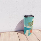 Mediterranean Balcony Orange Tree Travel Mug Gallery Image 4