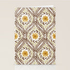 Golden Daisy Swirl Stationery Card Gallery Image 2