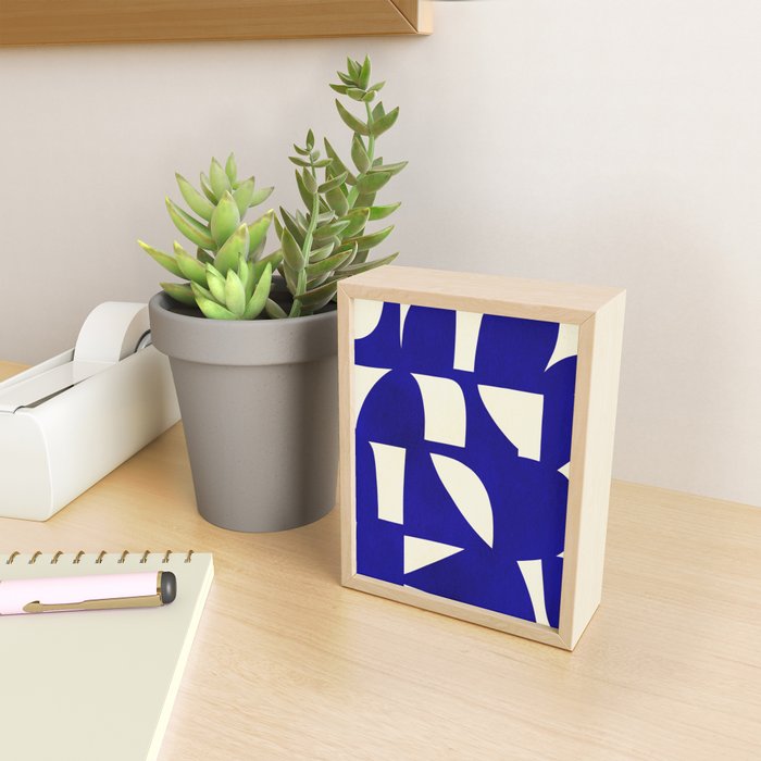 Abstract A15-blue Mini Art Print Gallery Image 2