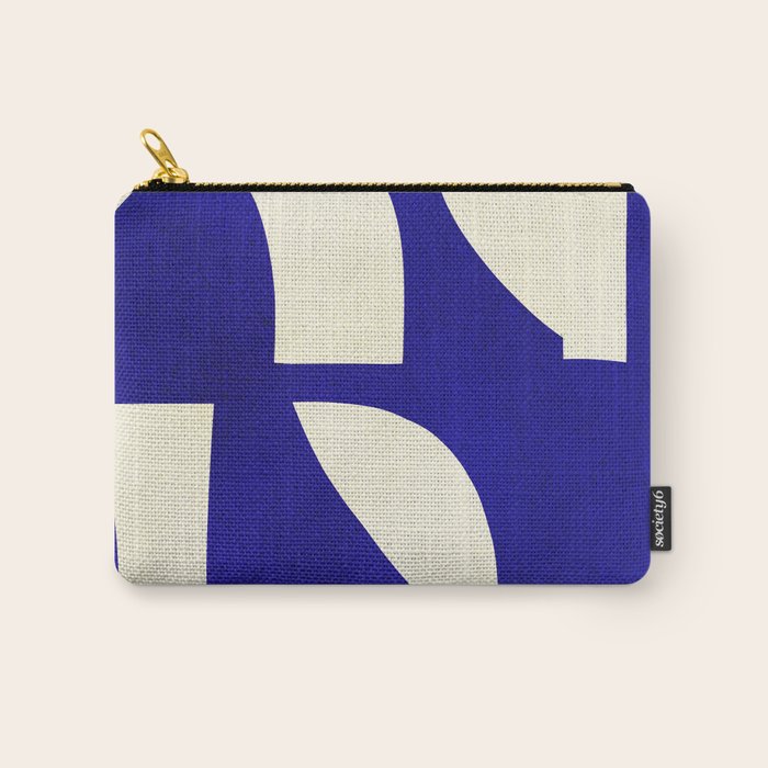 Abstract A15-blue Carry All Pouch Gallery Image 1