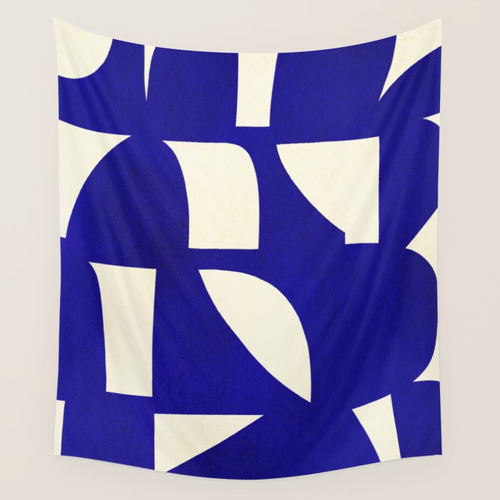 Abstract A15-blue Wall Tapestry Gallery Image 4
