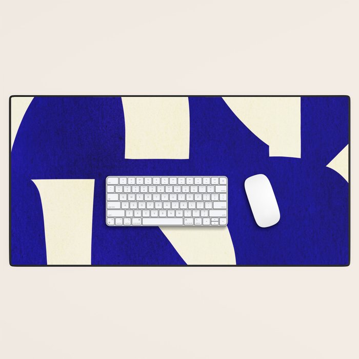 Abstract A15-blue Desk Mat Gallery Image 1