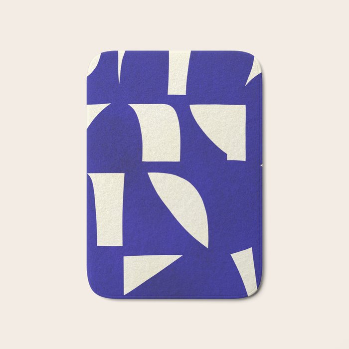 Abstract A15-blue Bath Mat Gallery Image 1