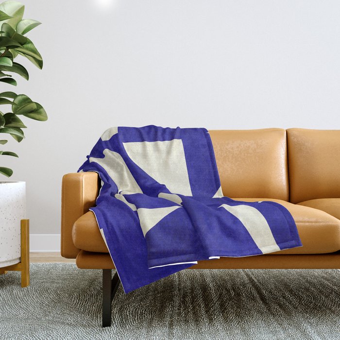 Abstract A15-blue Throw Blanket Gallery Image 1