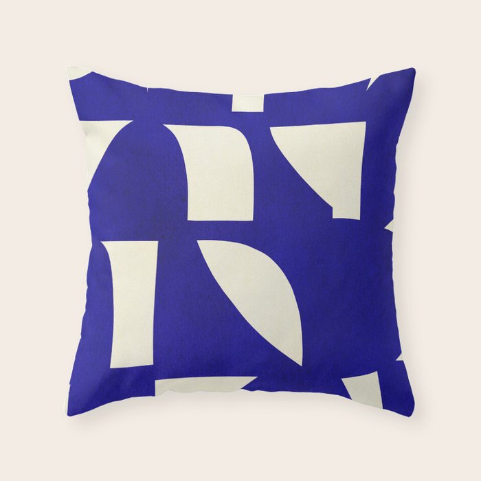 Abstract A15-blue Throw Pillow Gallery Image 6
